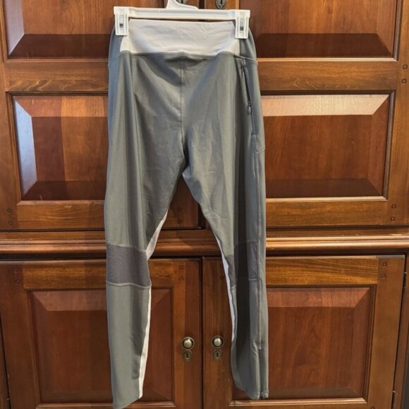 Under Armour Heat Gear Compression Leggings Womens Ankle Gray White Zip XL NWT - Picture 2 of 16